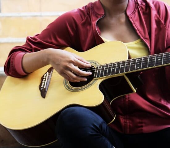 Acoustic guitar player