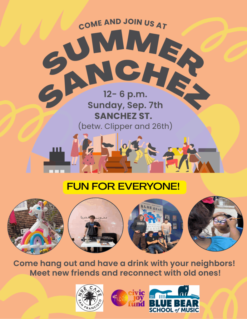 Flyer for 9/7/25 Sanchez St Fair